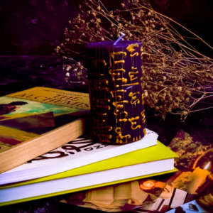 Melodic Light - Handpainted Pillar Candle