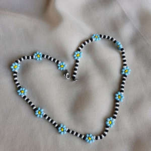 Blue Flowers Necklace