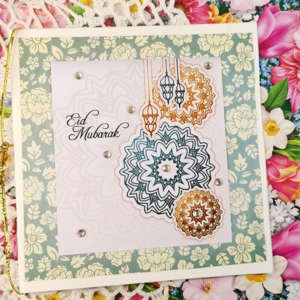 Fancy Eid Mubarak Card