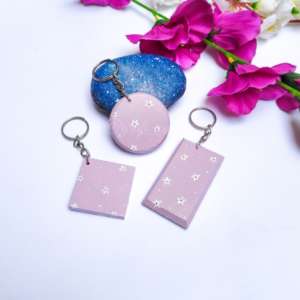 Cute Daisy Keychains Purple