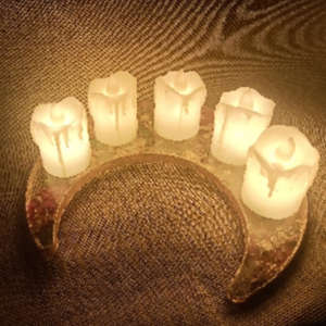 Ramadan Crescent Candle Holder