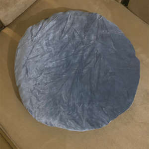 Pair Of Two Grey Round Cushion Cover
