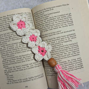 Crochet Flower Bookmark