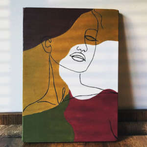 Abstract Line Painting