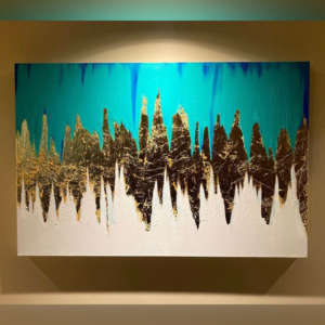 Gold Leaf Abstract Painting