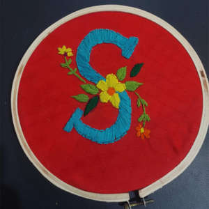 Embroidered Frame