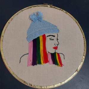 Embroidered Frame