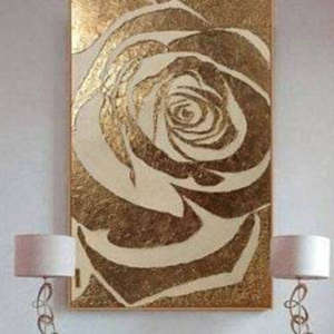 Gold Rose Painting