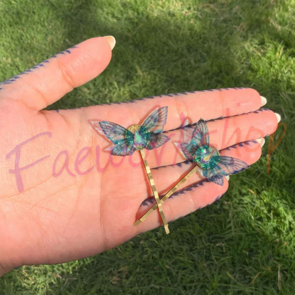 Pixie Hair Pins (Blue)