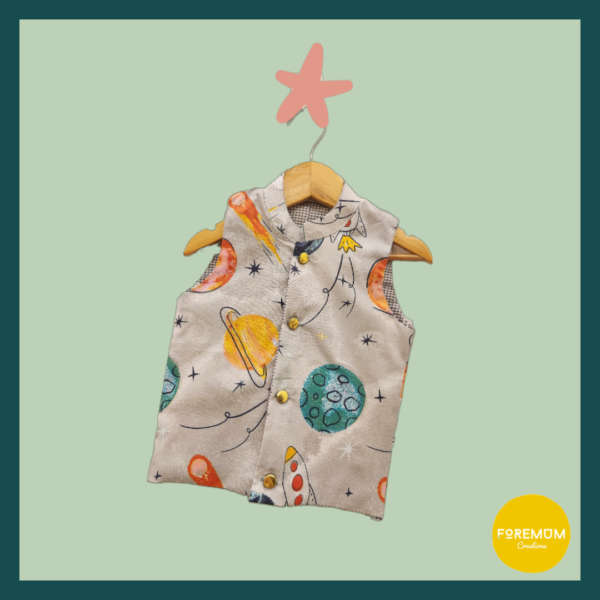 Grey Solar System Waistcoat