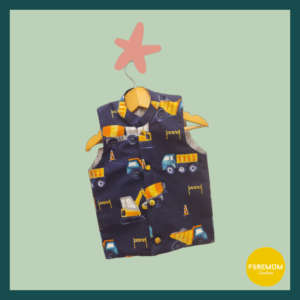 Navy Construction Vehicles Waistcoat