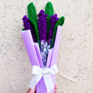Crochet Lavender Bouquet