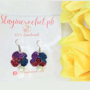Crochet Multicolor Earrings