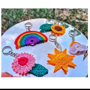 Crochet keychains