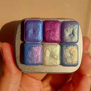 "Glamorous" Watercolor Palette - Half Pans