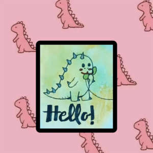 Custom handmade Polaroid size cards