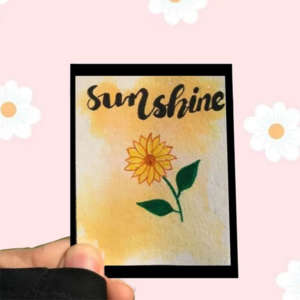Custom handmade Polaroid size cards
