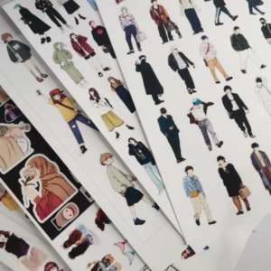 Set of 5 Character Sticker Sheets