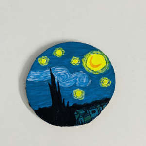 Starry Night Wooden Log
