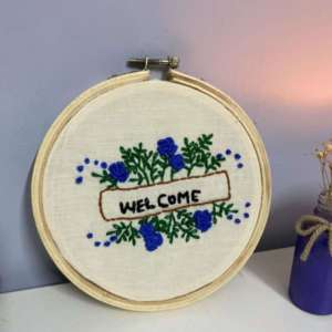 Welcome Embroidery Hoop