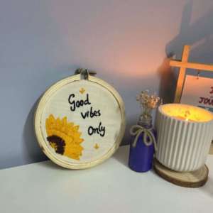 Good Vibes Embroidery Hoop