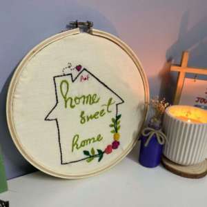 Home Sweet Home Embroidery Hoop