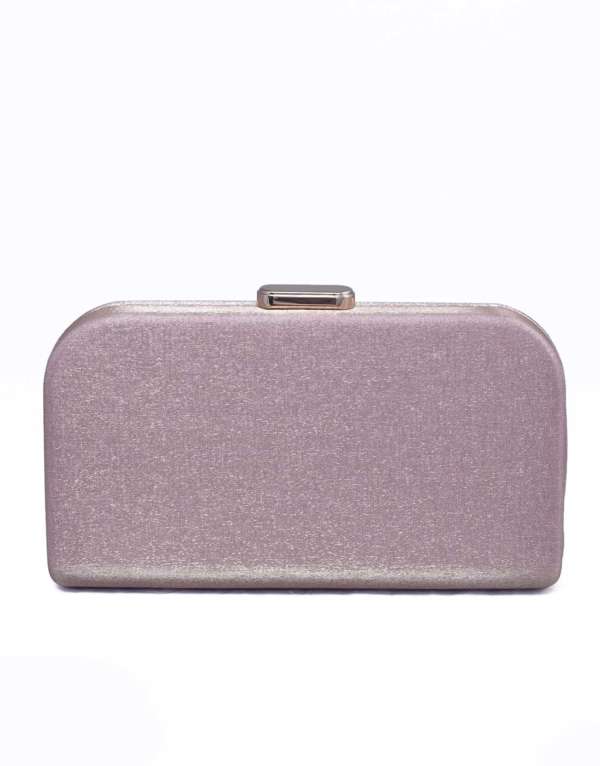 RangooN GOLD PINK HARD BOX CLUTCH