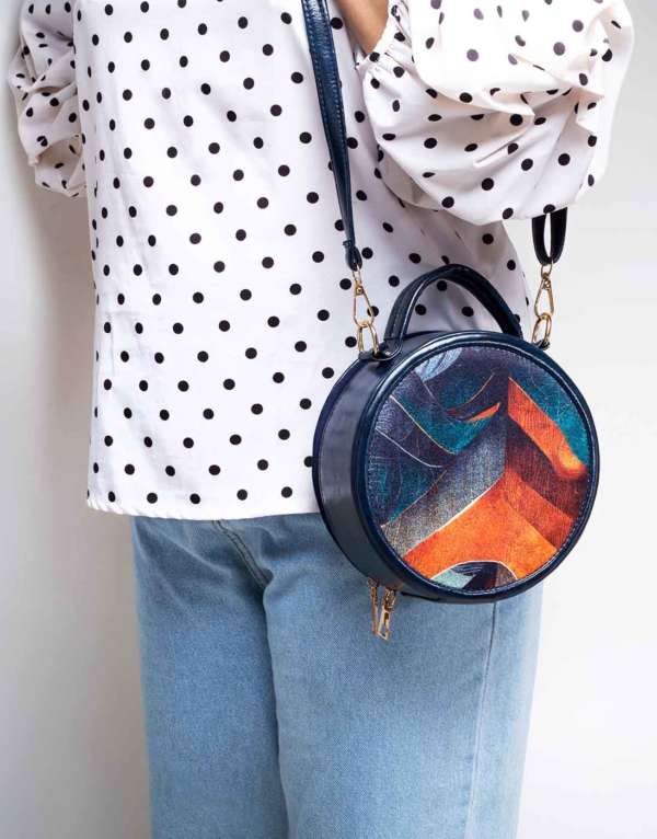 RangooN - LAVISH BLUE CIRCLE BAG