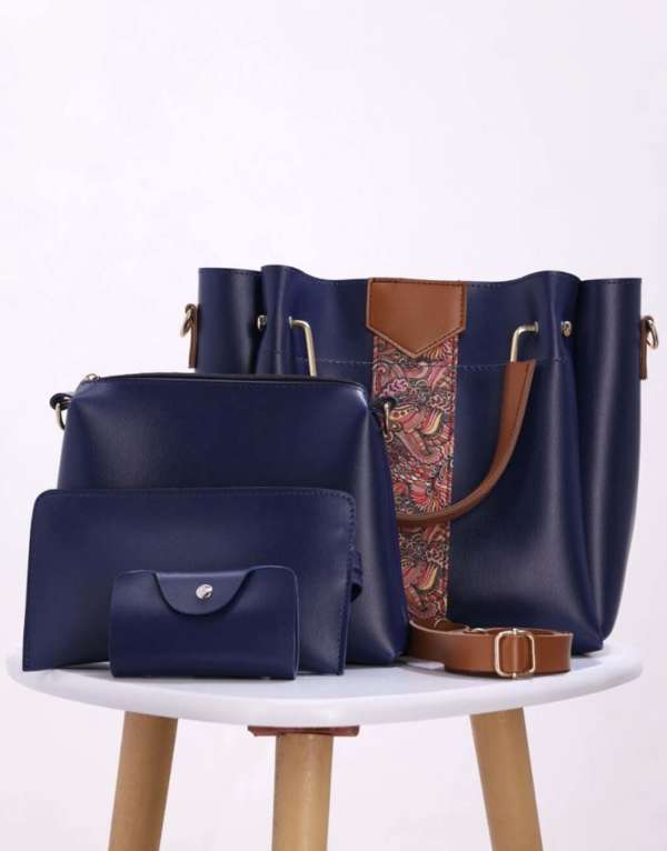 RangooN – DELIGHT BLUE 4 PIECES HANDBAG