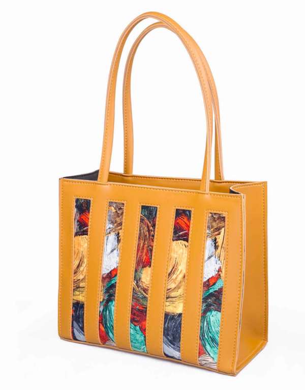 RangooN MUSTARD LOCKUP LUXE HANDBAG