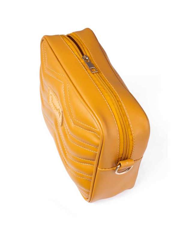 RangooN MUSTARD QUILTED CROSSBODY BAG