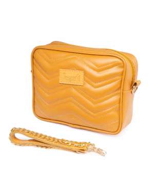 RangooN MUSTARD QUILTED CROSSBODY BAG