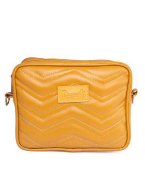 RangooN MUSTARD QUILTED CROSSBODY BAG