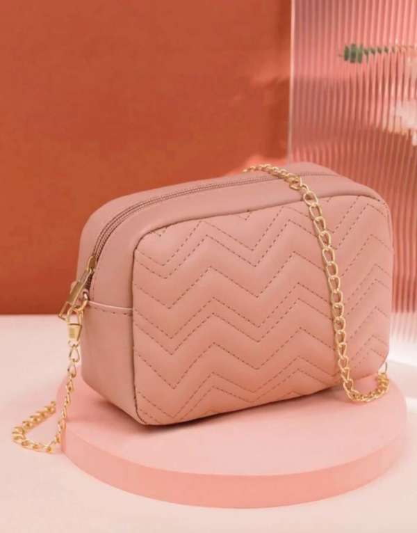 RangooN PINK QUILTED CROSSBODY BAG