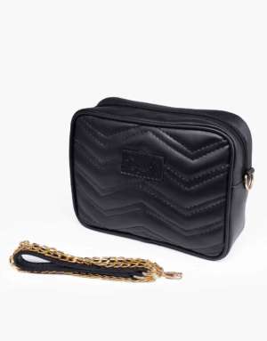 RangooN BLACK QUILTED CROSSBODY BAG