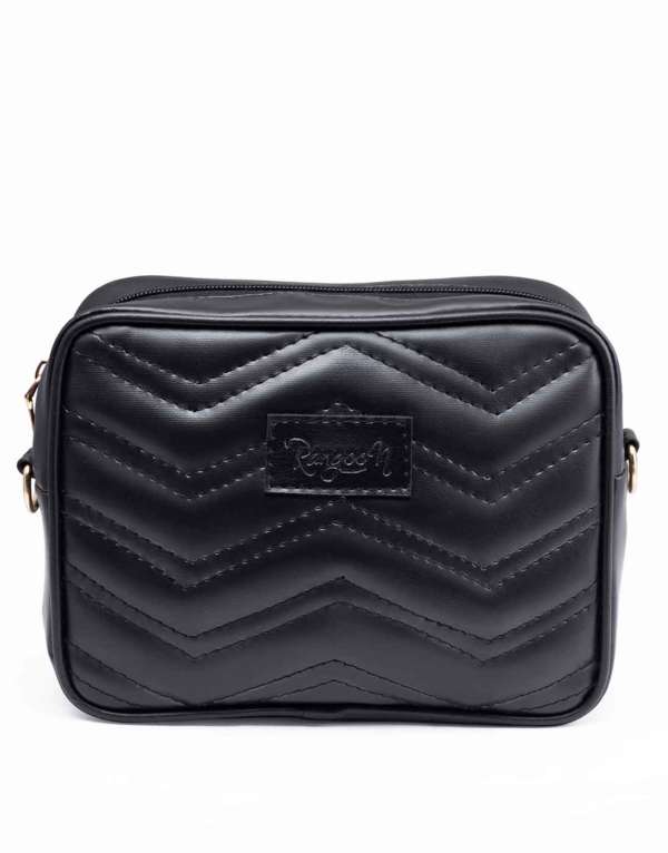 RangooN BLACK QUILTED CROSSBODY BAG