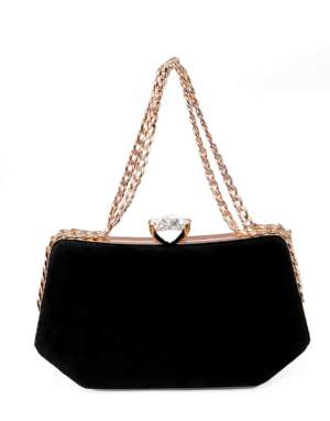 RangooN BLACK VELVET MIDNIGHT CLUTCH