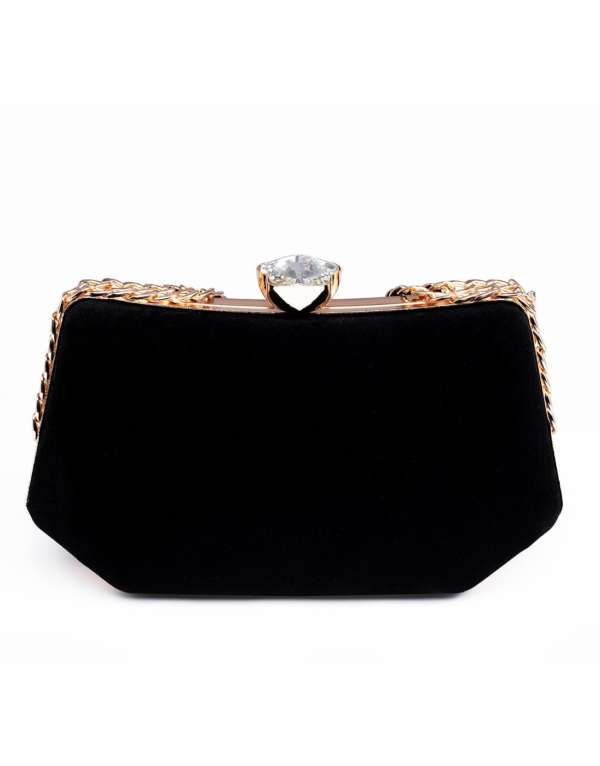 RangooN BLACK VELVET MIDNIGHT CLUTCH