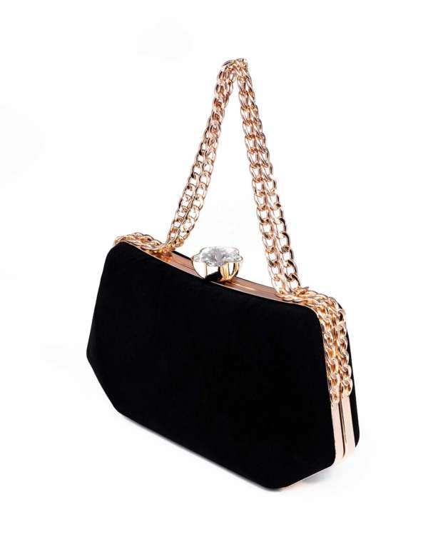 RangooN BLACK VELVET MIDNIGHT CLUTCH